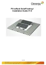 Clenergy PV-ezRack SolarFloating I Installation Manual предпросмотр