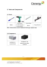 Preview for 3 page of Clenergy PV-ezRack SolarRoof IS-SR265/111 Installation Manual