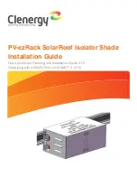 Clenergy PV-ezRack SolarRoof Isolator Shade Installation Manual предпросмотр