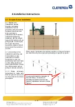 Предварительный просмотр 9 страницы Clenergy PV-ezRack SolarTerrace Eco Installation Manual