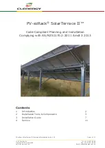 Clenergy PV-ezRack SolarTerrace II Code-Compliant Planning And Installation Manual preview