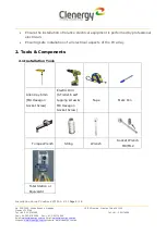 Предварительный просмотр 3 страницы Clenergy PV-ezRack SolarTerrace III-A Installation Manual