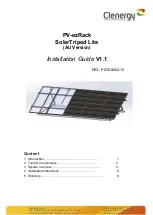 Clenergy PV-ezRack SolarTripod Lite Installation Manual preview