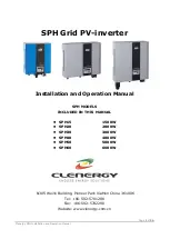 Clenergy SPH15 Installation And Operation Manual предпросмотр