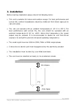 Предварительный просмотр 9 страницы Clenergy SPH15 Installation And Operation Manual