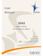 Preview for 1 page of Cleode ZGAS User Manual