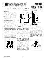 Cleveland Controls AFS–442 Quick Start Manual preview