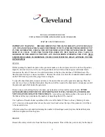 Preview for 18 page of Cleveland 24-CGM-200 Supplementary Manual