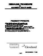 Preview for 21 page of Cleveland 24-CGM-200 Supplementary Manual