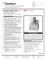 Предварительный просмотр 1 страницы Cleveland 42CKSM Series Specifications