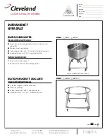 Cleveland Batch Bucket BB-100 Specification Sheet preview