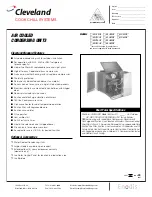 Предварительный просмотр 1 страницы Cleveland BLH10H2 Specifications