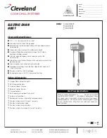 Cleveland CH-E-1005-M Specifications preview