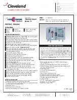 Preview for 1 page of Cleveland Combi Oven-Steamer OGS-6.10 Specification Sheet