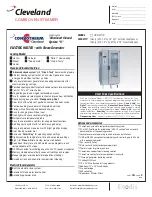 Предварительный просмотр 1 страницы Cleveland Convotherm OEB-20.10 Specification Sheet