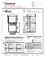 Предварительный просмотр 6 страницы Cleveland Convotherm OEB-6.10 Specification Sheet