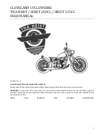 Cleveland HEIST 125CC User Manual preview