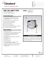 Preview for 1 page of Cleveland KDT-12-T Specifications