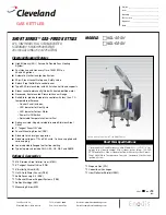 Cleveland KEL-40-SH Specifications предпросмотр