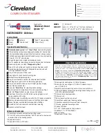 Cleveland OES-6.10 Specification Sheet preview