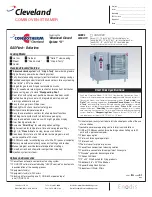 Preview for 1 page of Cleveland OGS-10.20 Specification Sheet