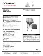 Предварительный просмотр 1 страницы Cleveland P-KDL-100-CC Specification Sheet