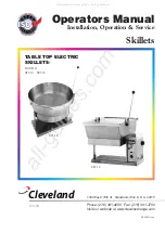 Cleveland SET-15 Operator'S Manual preview