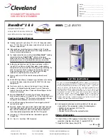 Preview for 1 page of Cleveland SteamChef (2) 22CGT3 Specification Sheet