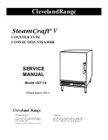 Предварительный просмотр 1 страницы Cleveland SteamCraft V Service Manual