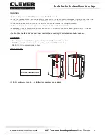 Предварительный просмотр 6 страницы Clever Acoustics ACT 35 User Manual