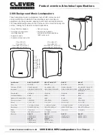 Preview for 3 page of Clever Acoustics BGS 25T - CRSP29 User Manual