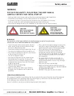 Preview for 2 page of Clever Acoustics CRAM33 User Manual