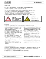 Предварительный просмотр 2 страницы Clever Acoustics CRAM37-SL 4060 100V 4 x 60W User Manual