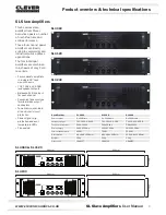 Предварительный просмотр 3 страницы Clever Acoustics CRAM37-SL 4060 100V 4 x 60W User Manual