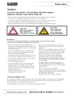 Предварительный просмотр 2 страницы Clever Acoustics CRAM38 User Manual