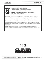 Предварительный просмотр 16 страницы Clever Acoustics CRAM38 User Manual