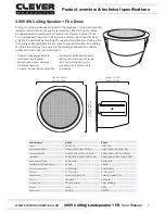 Предварительный просмотр 3 страницы Clever Acoustics CS 66F User Manual