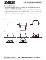 Предварительный просмотр 5 страницы Clever Acoustics CS 66F User Manual