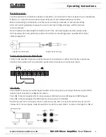 Предварительный просмотр 6 страницы Clever Acoustics MA 135 User Manual