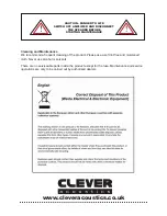 Preview for 8 page of Clever Acoustics SP 30 User Manual