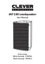 Clever Acoustics SVT 150 User Manual предпросмотр