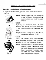 Preview for 9 page of Clever Choice TD-3018 Owner'S Manual