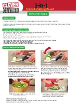 Clever Cutter 2-in-1 Knife & Cutting Board Instruction Manual preview