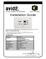 Preview for 1 page of Clever Little Box avid2 Installation Manual