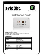 Предварительный просмотр 1 страницы Clever Little Box avid3bt Installation Manual