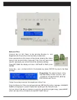 Preview for 3 page of Clever Little Box TU-8A Programming Manual