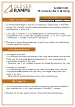 Предварительный просмотр 7 страницы CLEVER RAMPS MS09113.04 User Instructions
