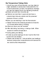 Preview for 14 page of Clever CLEVER ear and forehead thermometer User Manual