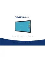 Clevertouch clevertouchplus Basic Functions Manual preview