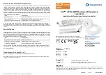 Предварительный просмотр 1 страницы Clevertronics CLP LIFELIGHT CLIFE Series Installation & Maintenance